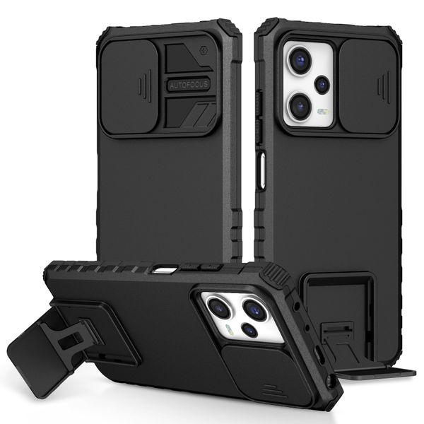 Phone Case Compatible With Redmi Note 12 Pro 5G Slide Camera Lens Cover