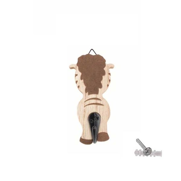 Cute Wooden Animal Wall Hooks Decor for Organizing