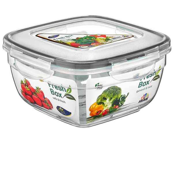 Square Glass Storage Container 750ml- Set Of 2