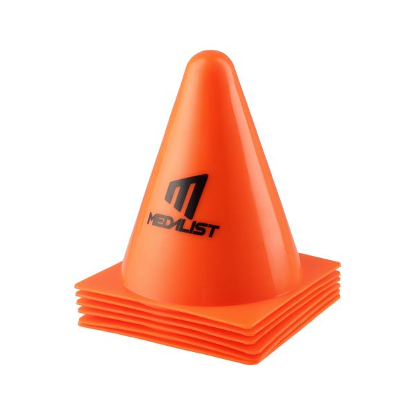Medalist 15cm Cones for Agility Training - 6 Pack