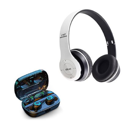 Wireless Headphones & Earbuds Combo