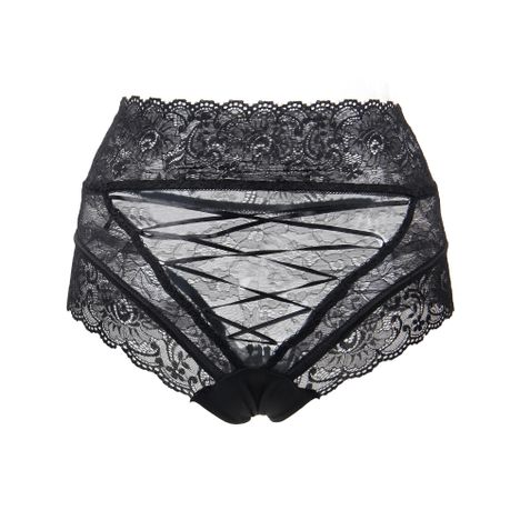 Edendiva's Sexy Black High Waist Lace Strappy Panty, Shop Today. Get it  Tomorrow!