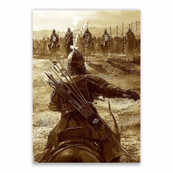 Medieval Warfare Scene Poster - A1
