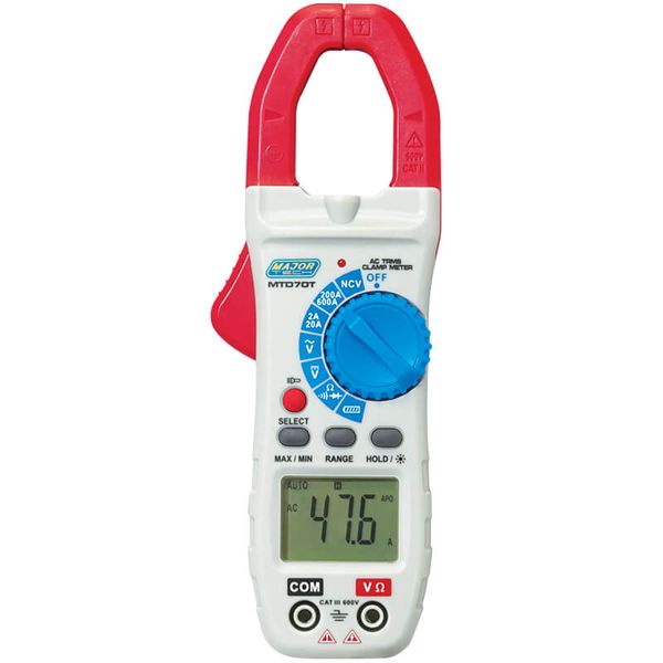 Major Tech True RMS 600A AC Clamp Meter (MTD70T)