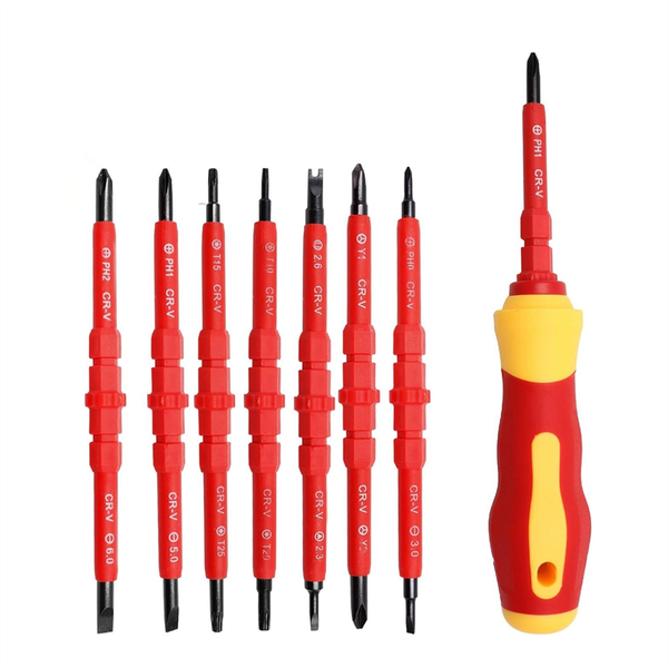 14In1 Insulated Screwdriver Set Interchangeable Screwdrivers