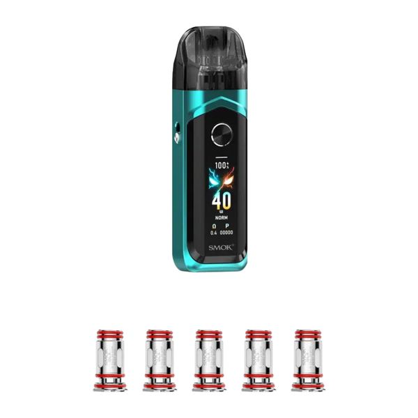 Smok Nord 6 Pod Kit System MMF Combo (Device and RPM Coils) - Minerl Green