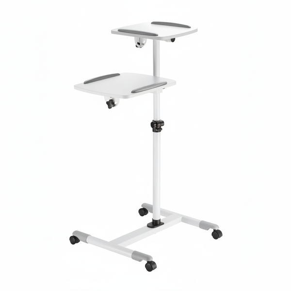 Steel Data Projector and Laptop Trolley with Adjustable Top