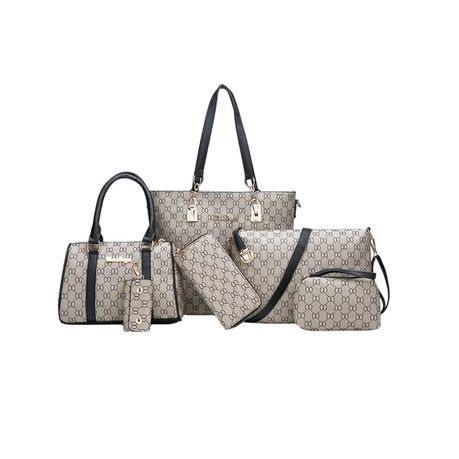 Boss Retro Luxury Elegant Versatile Crossbody /Clutch Handbags Set - 6Piece Image