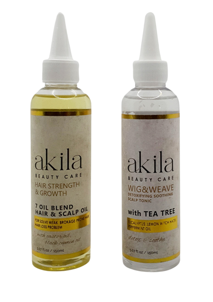7 oil Blend Hair &amp; Scalp Oil and Wig &amp; Weave Scalp Toner
