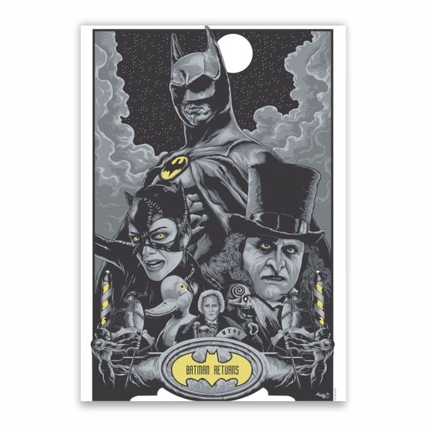 Batman Returns Collage Grey Poster - A1
