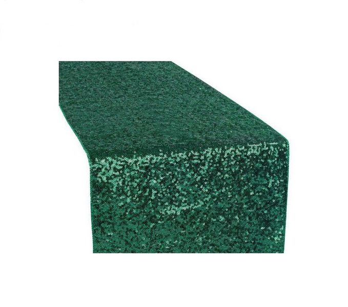 Forest Green Sequin Table Runner-3m