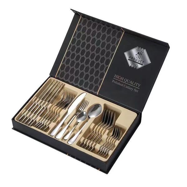 24 Piece Cutlery Set Silver