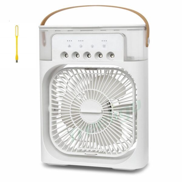 Mini Humidifier Air Cooler Fan w/ 7 LED Color, Timer And USB Flexible Light