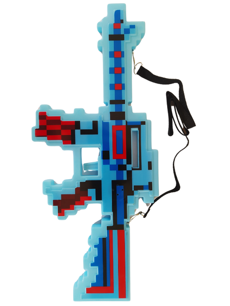 Machine Gun with Lights and Sounds Toy - Minecraft Inspired - Green