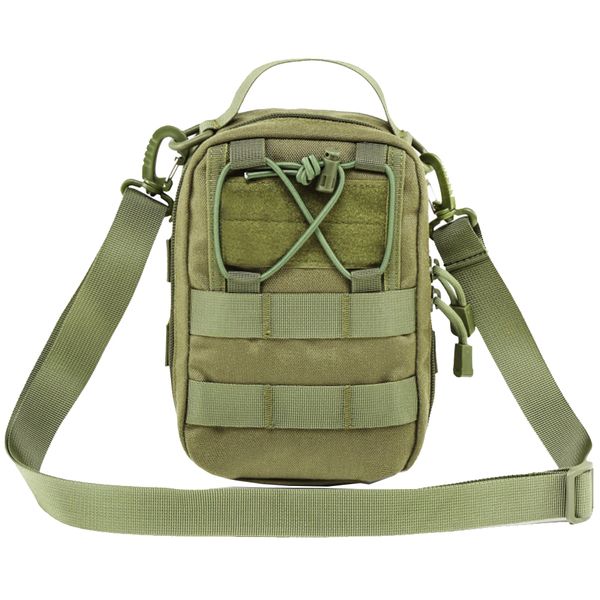 Portable Outdoor Tactical Molle Pouch Utility EDC Tool Waist Pack - Black