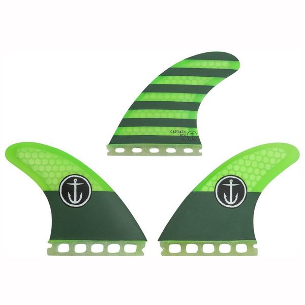 Captain Fin CF-Medium Thruster ST Fin Green
