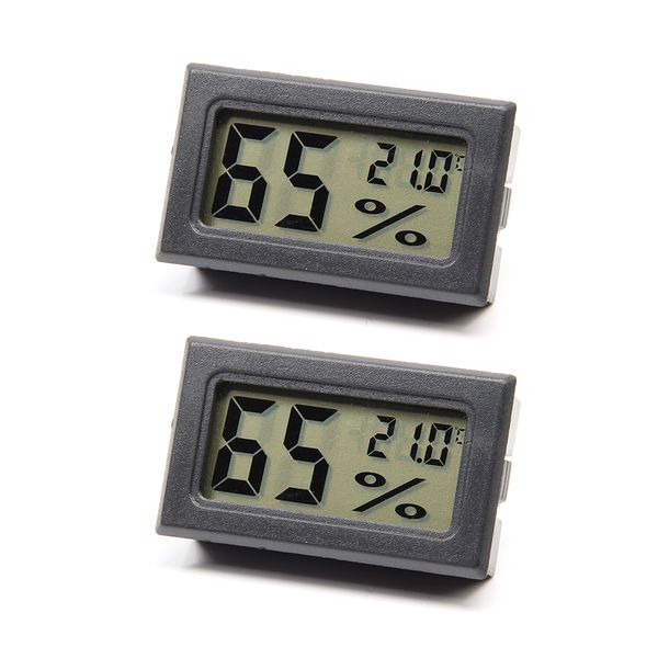 2x Mini Digital Hygrometer and Temperature Meter