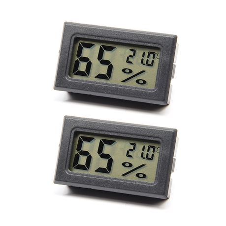 Mini 2X LCD Digital Room Thermometer Measures Indoor Hygrometer Humidity  Meter