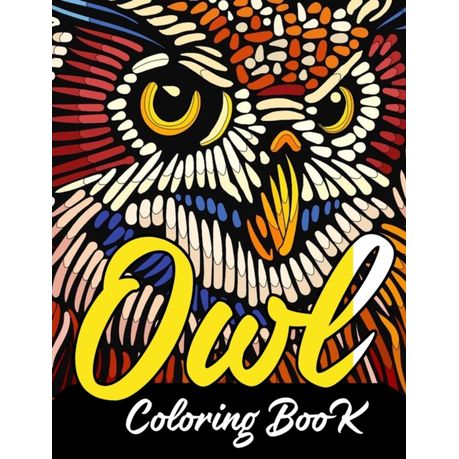 coloring pages for stress relief of owls