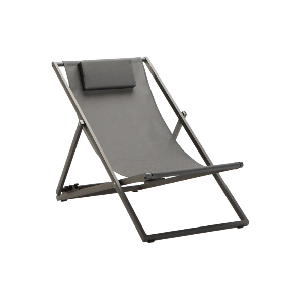 Tulum Outdoor Sun Chair - Dark Grey