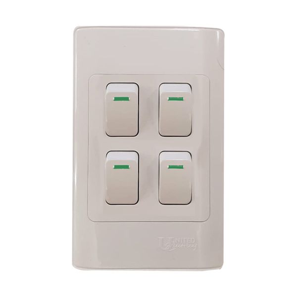 United Electrical 4 Lever One Way Switch 50X100