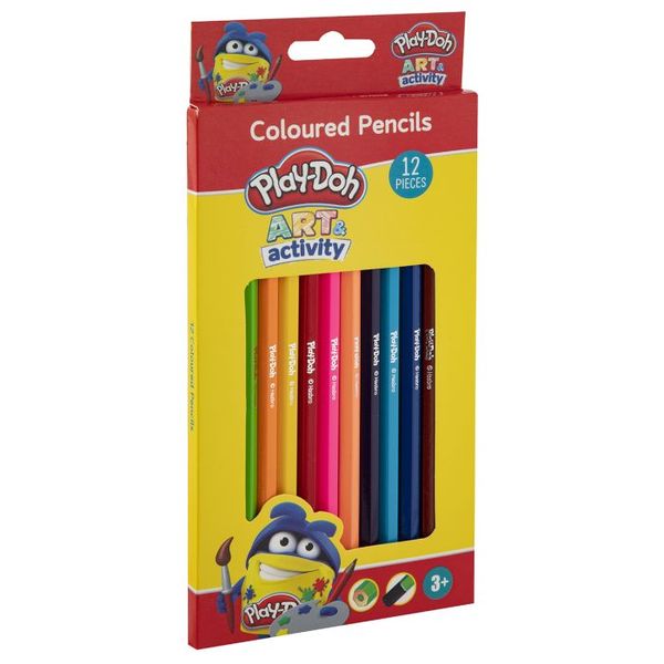 Play-Doh 12 Coloured Pencils