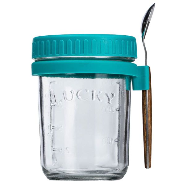 Airtight Overnight Oats Jar with Spoon - 350ml