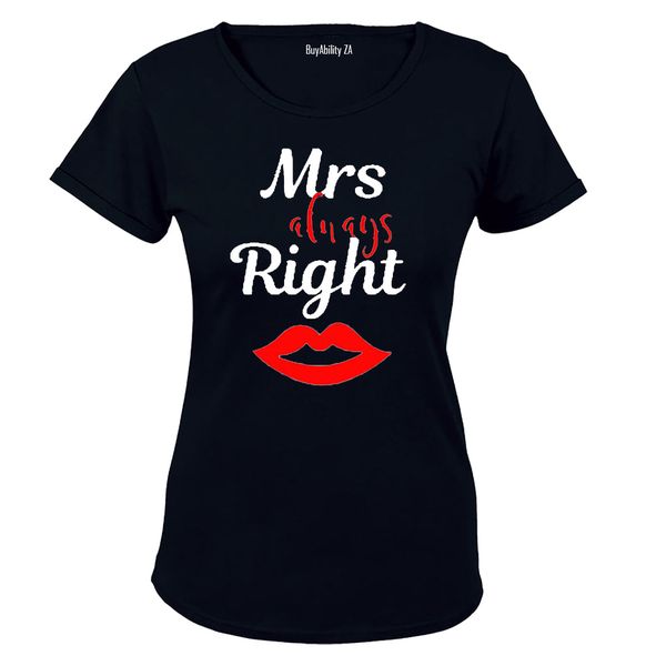 Mrs Always Right! - Ladies - T-Shirt - White