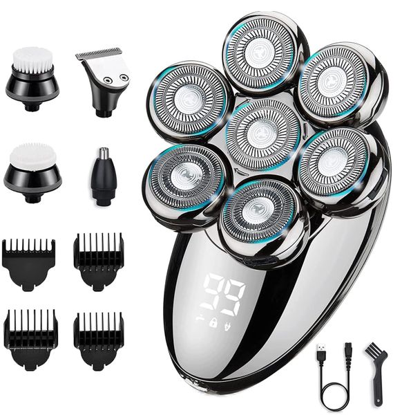 Professional Electric 5 in 1 Shaver, Bald Razor for Men's