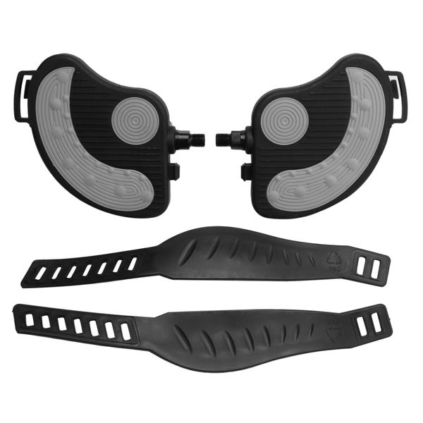 Exercise Bike Pedals With Straps 1/2Inch
