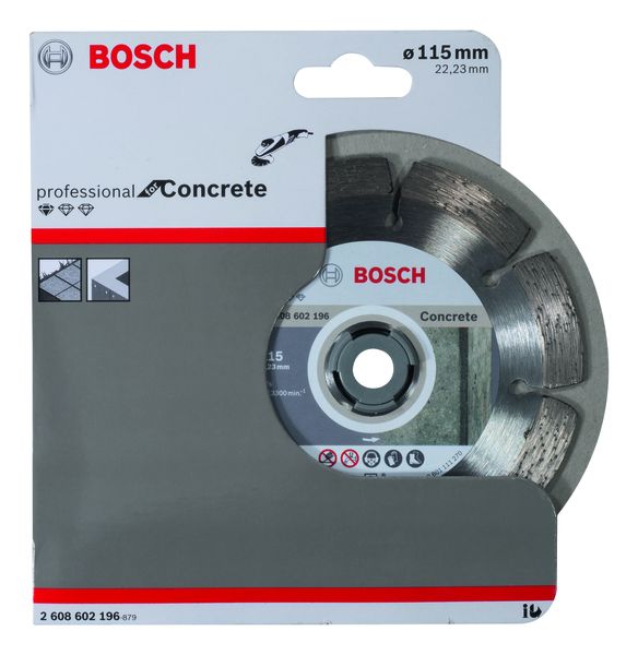 Standard for Concrete diamond cutting disc 115 x 22,23 x 1,6 x 10 mm