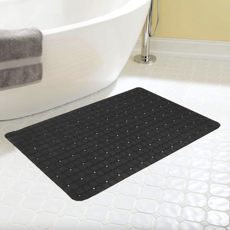 Black shower store mat rubber