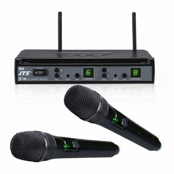 JTS - E-7Du/E-7TH x2 - Dual Handheld Diversity UHF MIC614-650Mhz