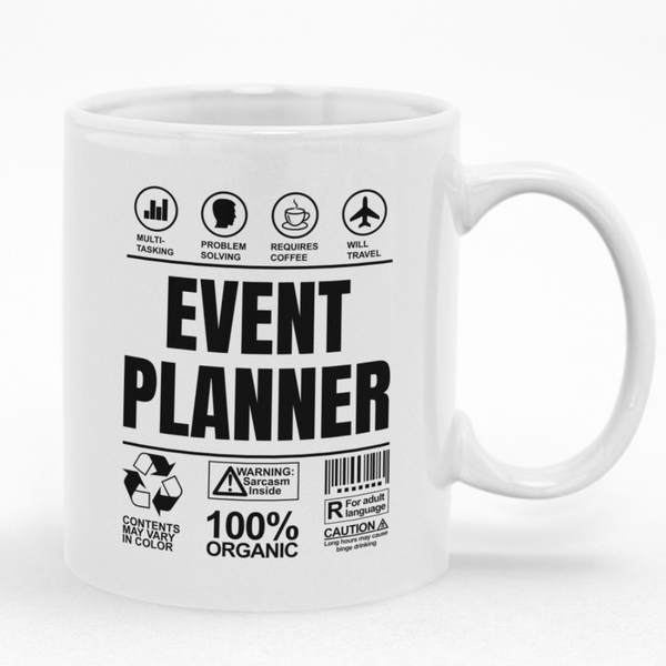 Event Planner Birthday Christmas Gift Custom Printed Funny Novelty Mug