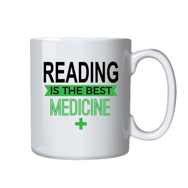 Book Lovers Coffee Mug - Reading Medicine - Gift idea Birthday or Christmas