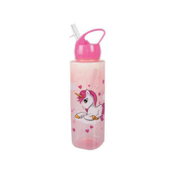SD Homeware- Unicorn Print Water Bottle 750ml x1