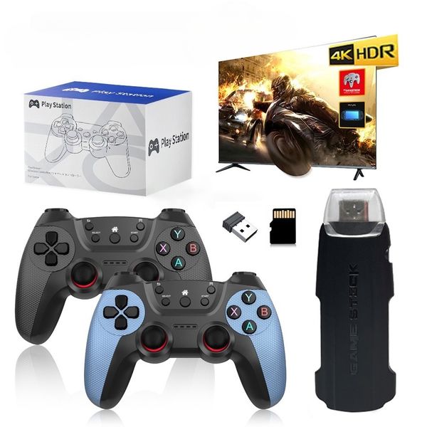 Retro Game Console Stick No Freeze 2 Controllers 20000+ Games Plug Play