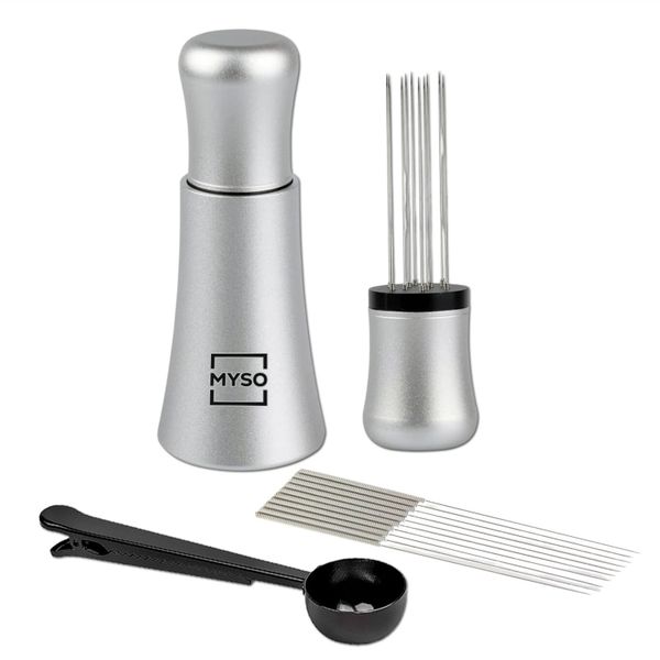 MYSO Barista WDT S/Steel Espresso Coffee Distribution Needle Stirring Tool