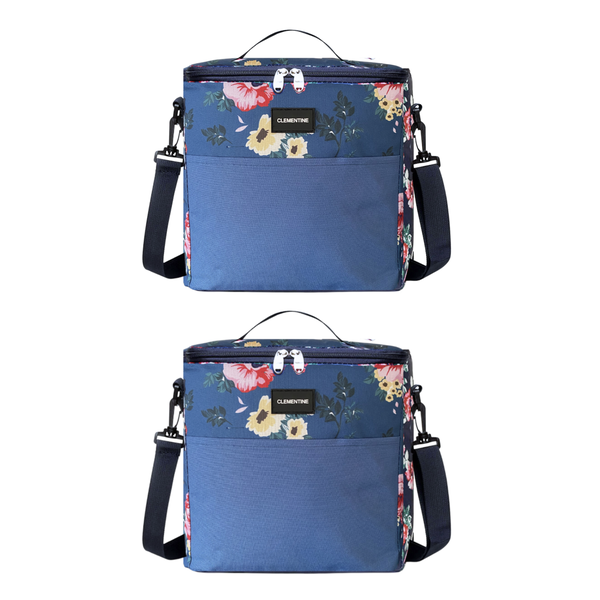 Travel Cooler &amp; Picnic Bag with Shoulder Strap - 2 Pack