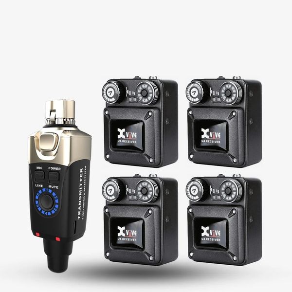 Xvive U4R4 Wireless In-Ear Monitoring System with 4 Receivers