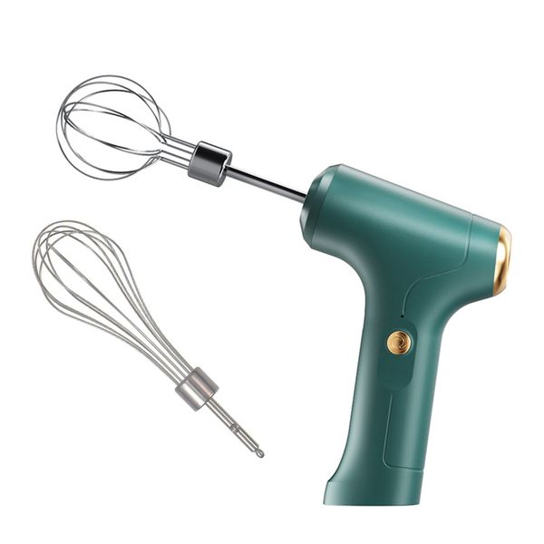 Portable 3 Speeds USB Electric Milk Frother Egg Blender with 2 Heads