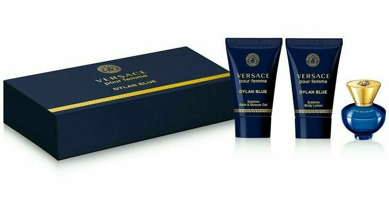 Versace Pour Femme Dylan Blue Eau de Parfum 3 Piece Mini Gift Set