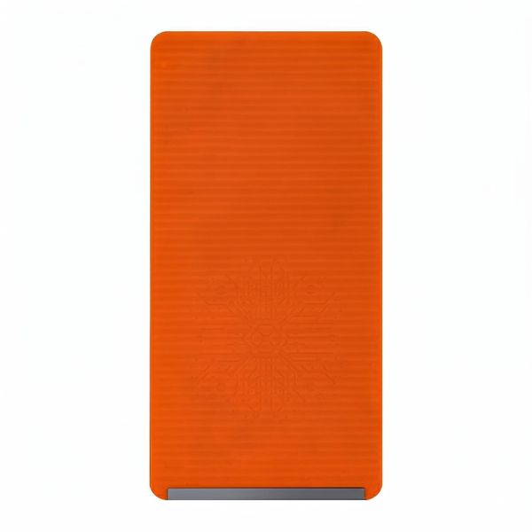 Foldable Flexible Silicone Phone &amp; Tablet Holder - Aluminum Core (Orange)