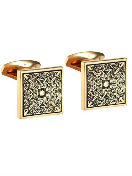Men Textured Metal Cufflinks