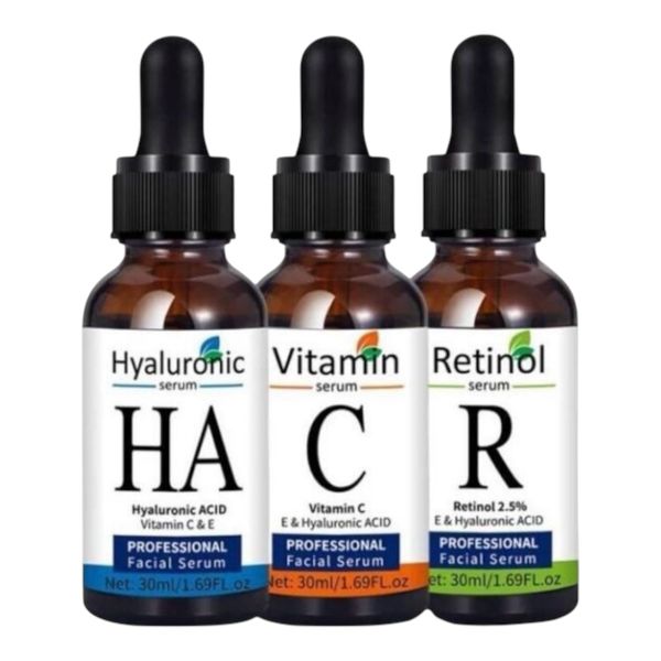Face Serum Vitamin C, Hyaluronic Acid &amp; Retinol