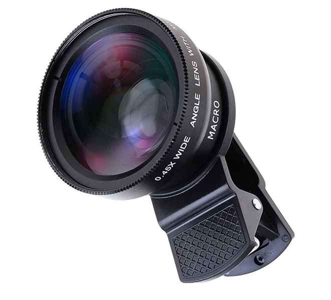 IPSTYLE Wide Angle + Macro Lens 2 In 1 Mobile Phone Lense Camera Kit