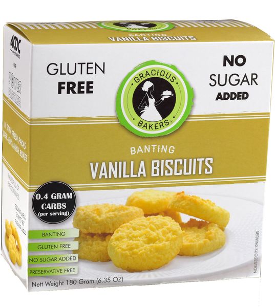 Gracious Bakers - Vanilla Biscuits 540g - 3 x 180g