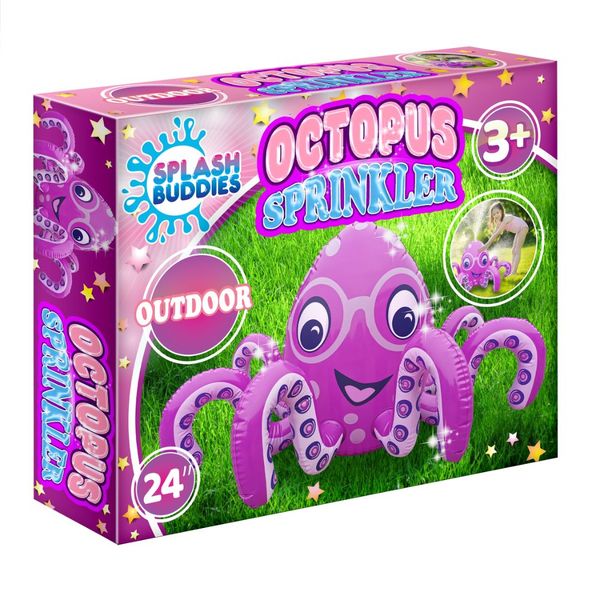 Splash Buddies Inflatable Sprinkler Octopus- Pink