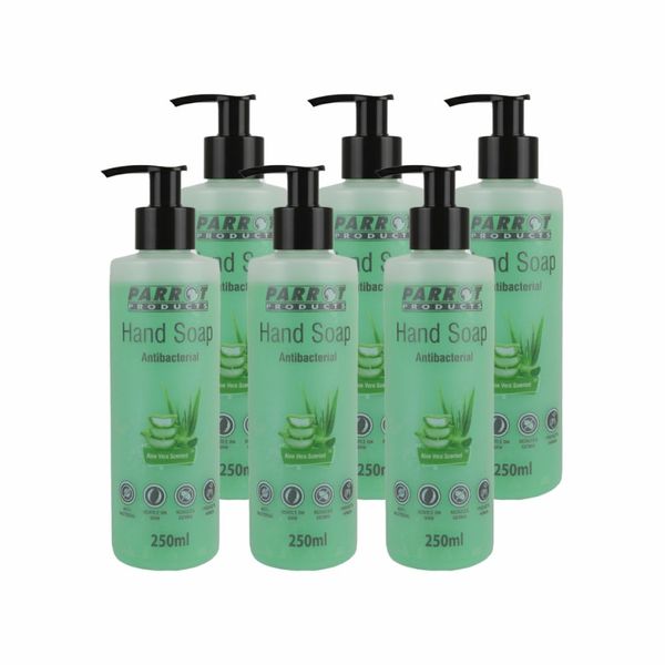 Parrot Products Antibacterial Hand Soap - Aloe Vera 250ml (Box of 6)