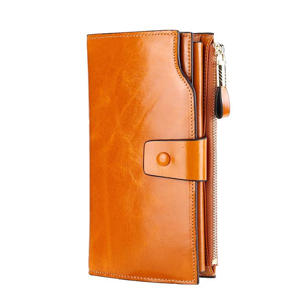 OLOEY Women's genuine leather wallet, card case, handbag RFID wallet